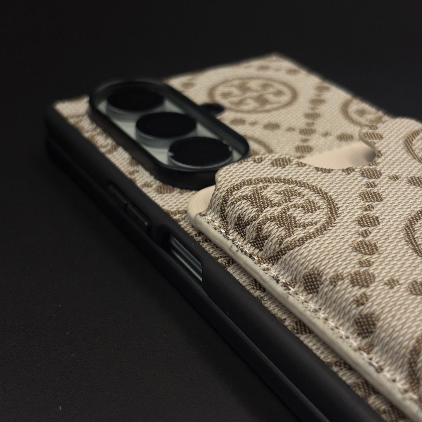 Luxury Brand Monogram TB Cardholder Case for Samsung Galaxy Z Fold 7