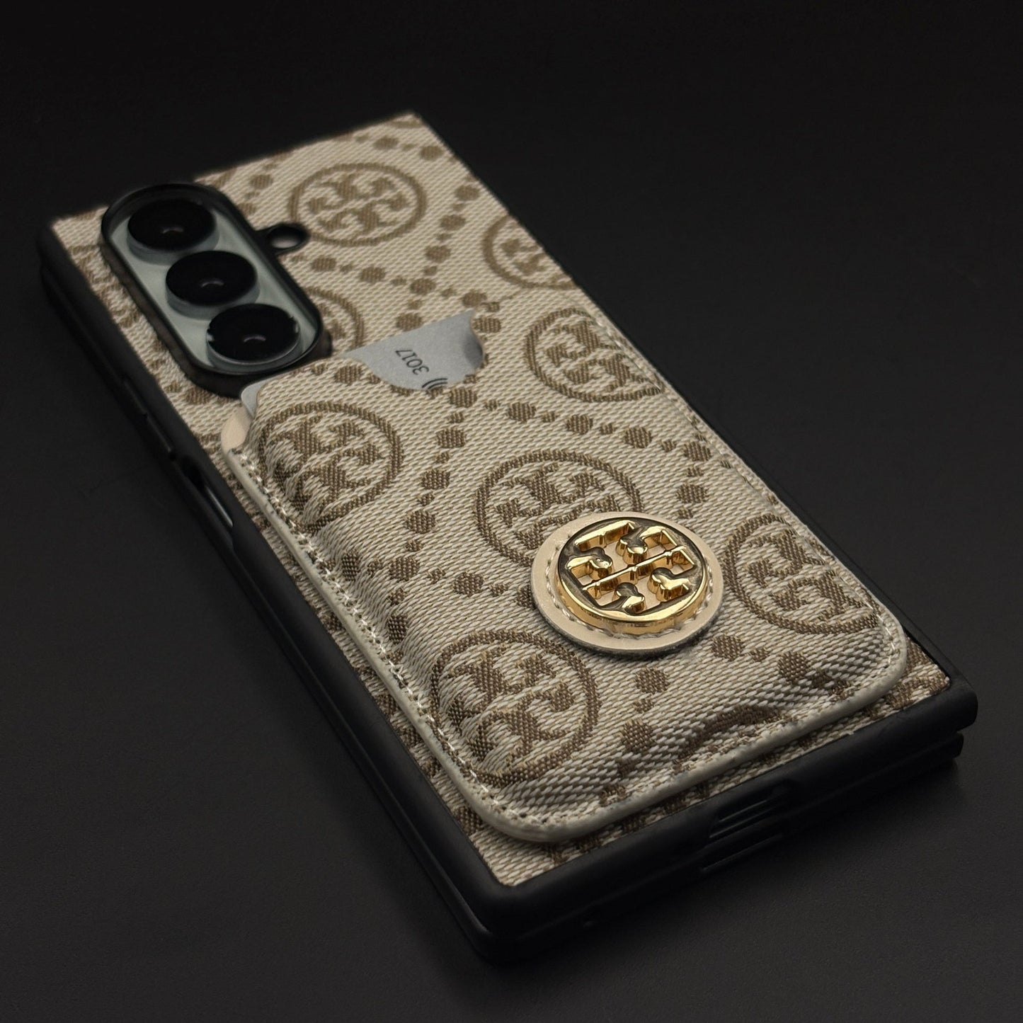 Luxury Brand Monogram TB Cardholder Case for Samsung Galaxy Z Fold 7