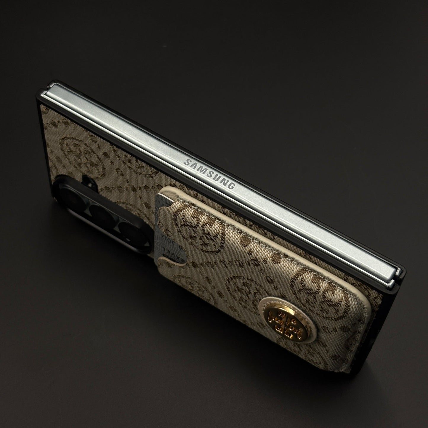 Luxury Brand Monogram TB Cardholder Case for Samsung Galaxy Z Fold 7