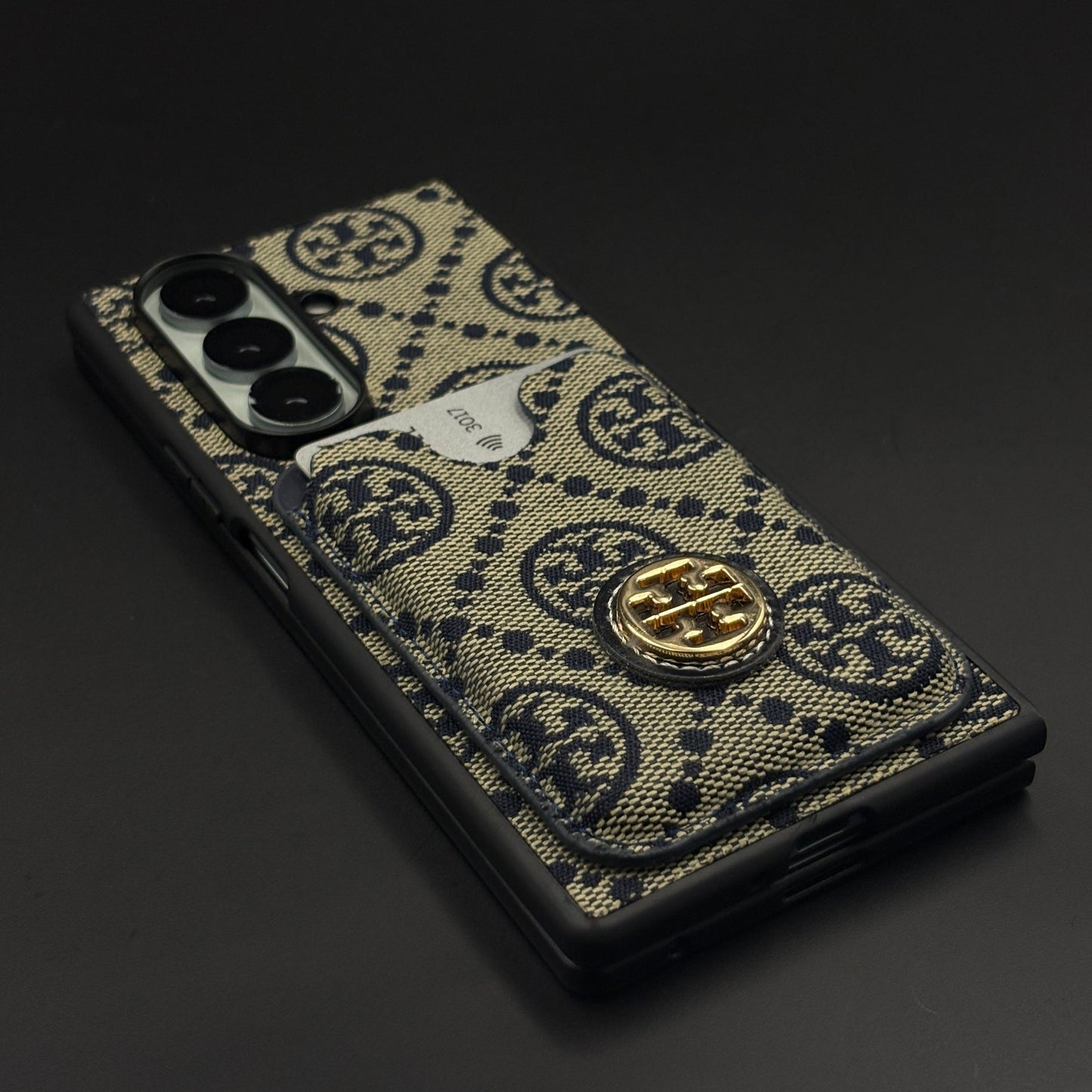 Luxury Brand Monogram TB Cardholder Case for Samsung Galaxy Z Fold 7
