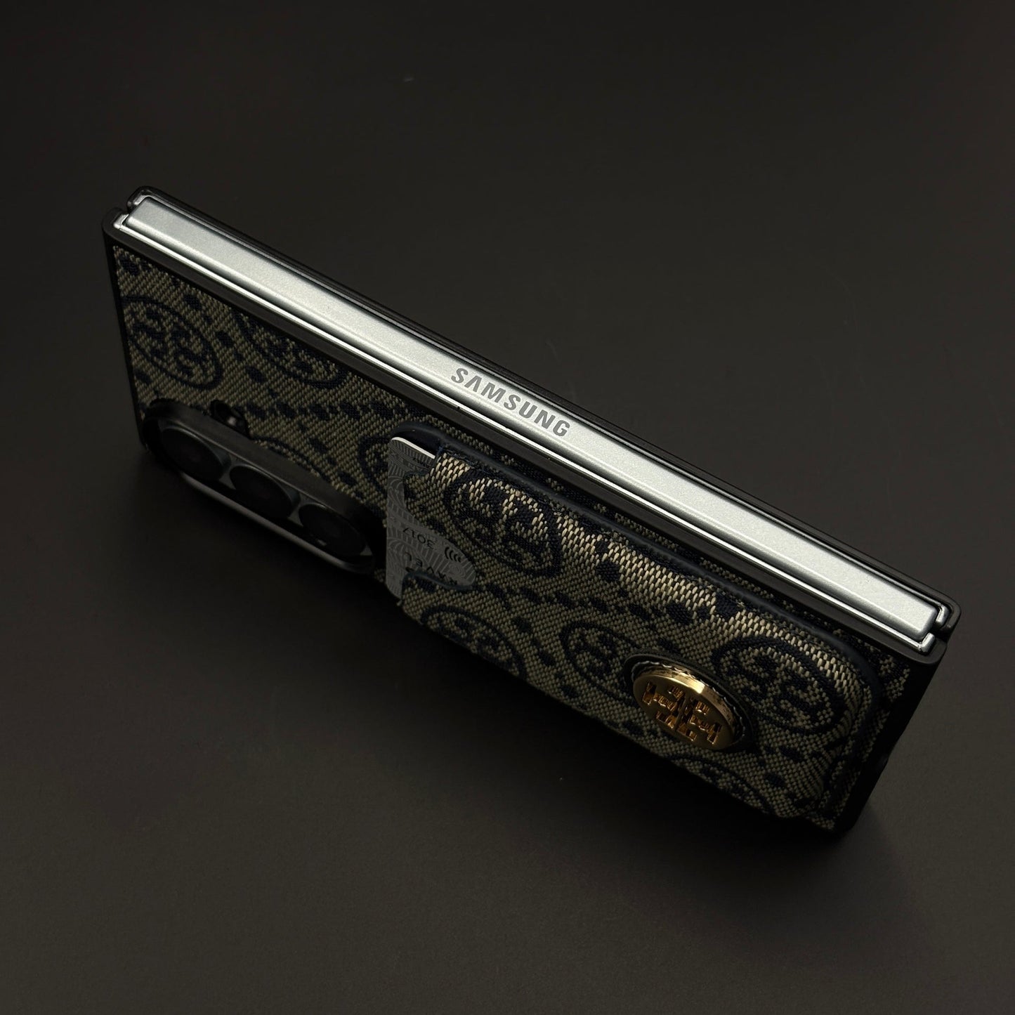 Luxury Brand Monogram TB Cardholder Case for Samsung Galaxy Z Fold 7