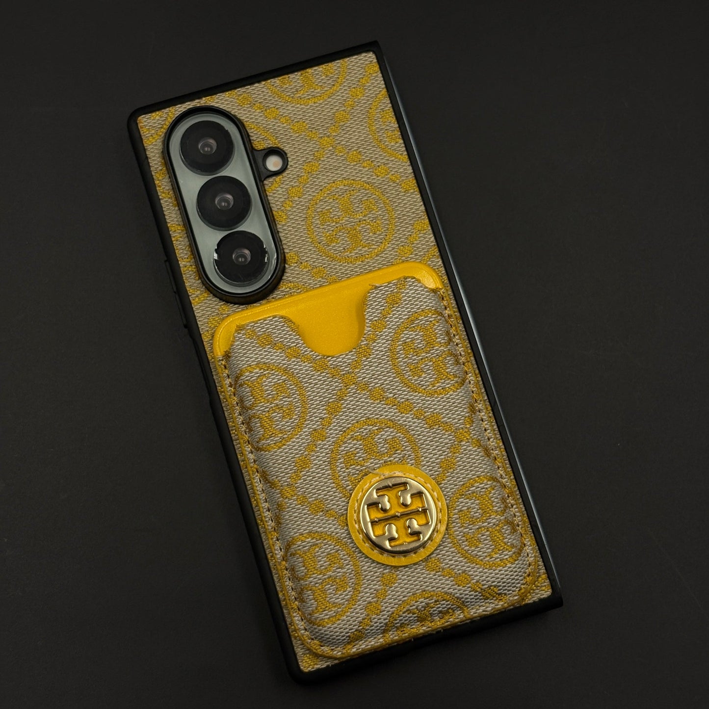 Luxury Brand Monogram TB Cardholder Case for Samsung Galaxy Z Fold 7