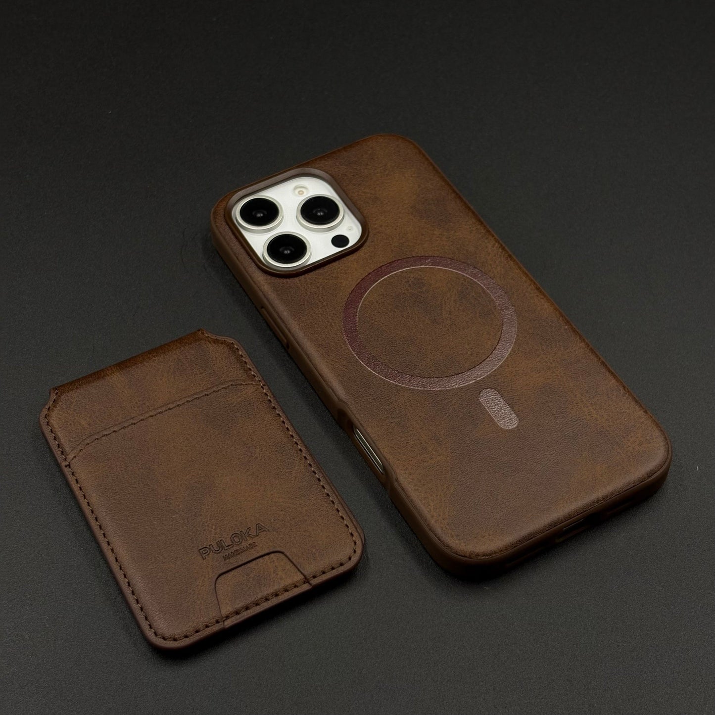 Detachable MagSafe Wallet Case for iPhone | Premium Leather Card Holder | Magnetic Snap-On Design