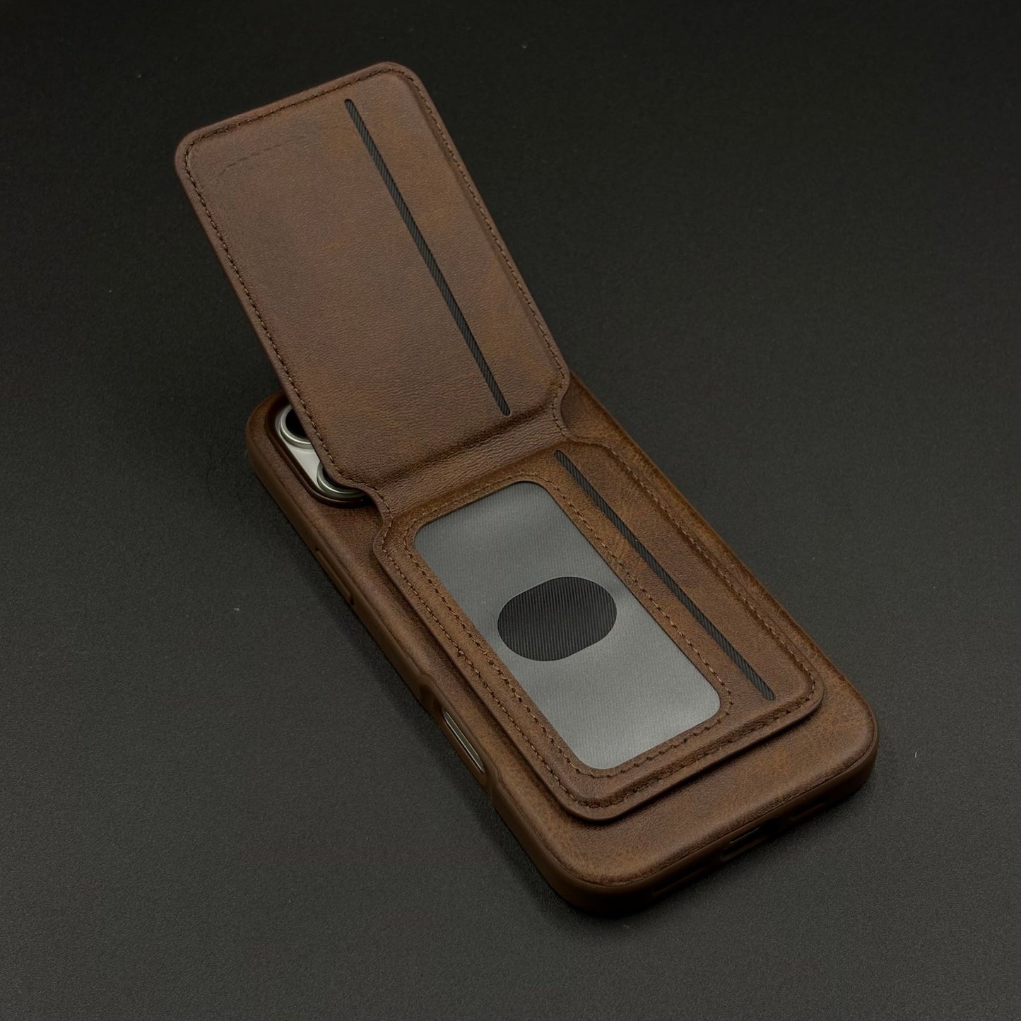 Detachable MagSafe Wallet Case for iPhone | Premium Leather Card Holder | Magnetic Snap-On Design