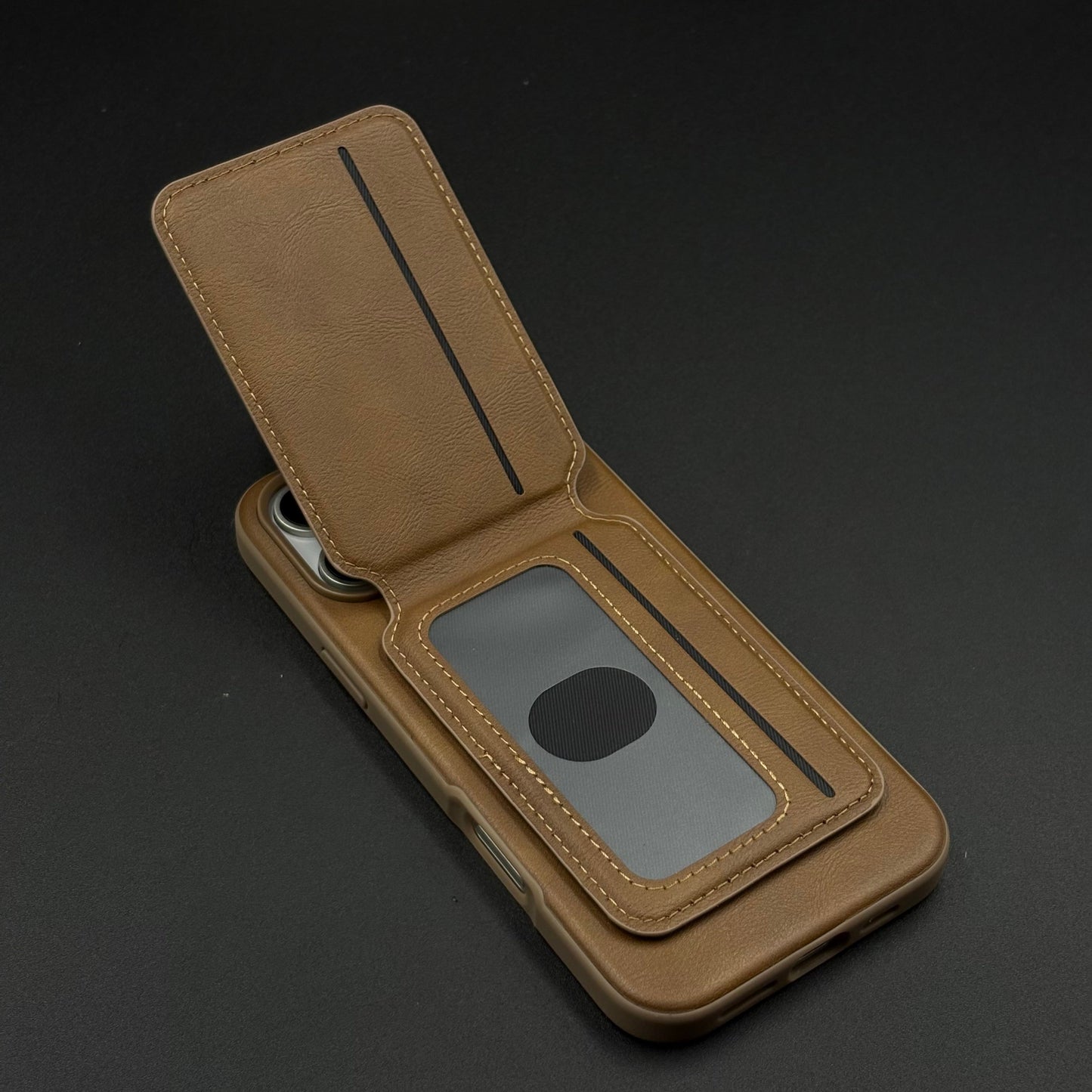 Detachable MagSafe Wallet Case for iPhone | Premium Leather Card Holder | Magnetic Snap-On Design