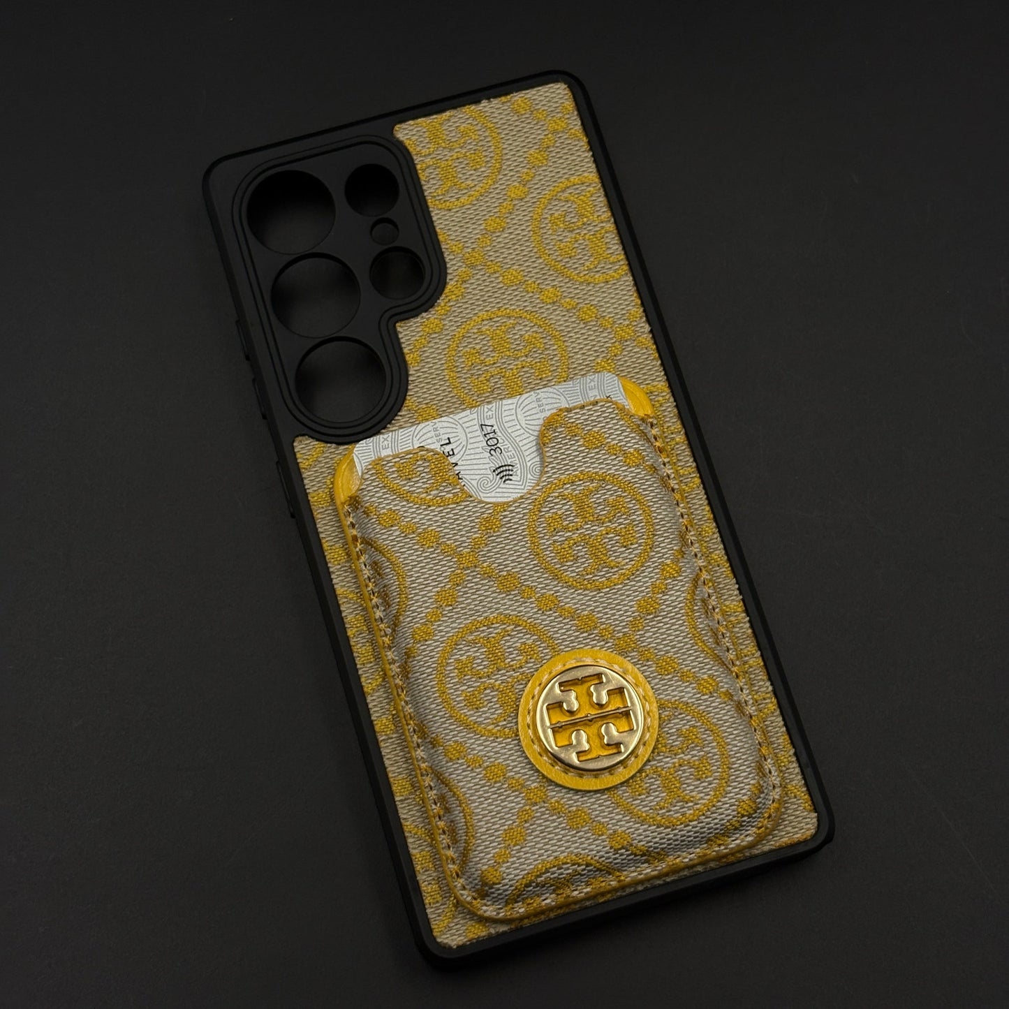 Luxury Brand Monogram TB Cardholder Case for Samsung Galaxy S25 Ultra