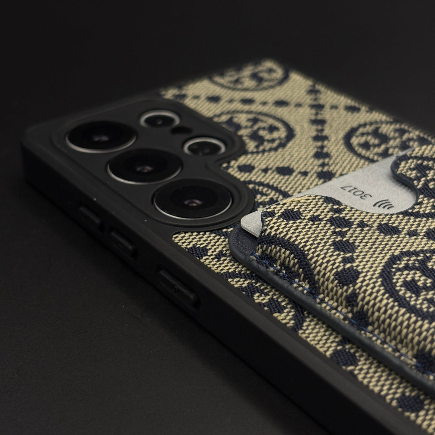 Luxury Brand Monogram TB Cardholder Case for Samsung Galaxy S25 Ultra