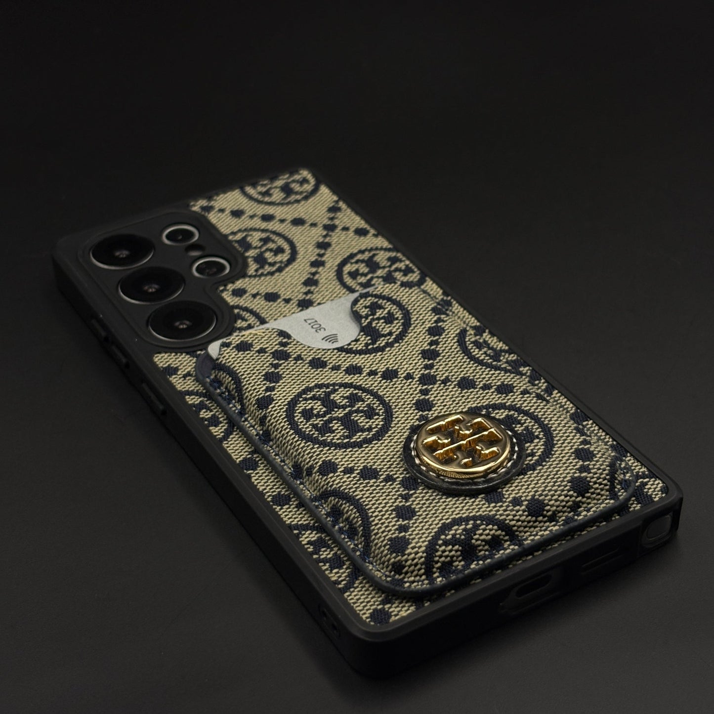 Luxury Brand Monogram TB Cardholder Case for Samsung Galaxy S25 Ultra