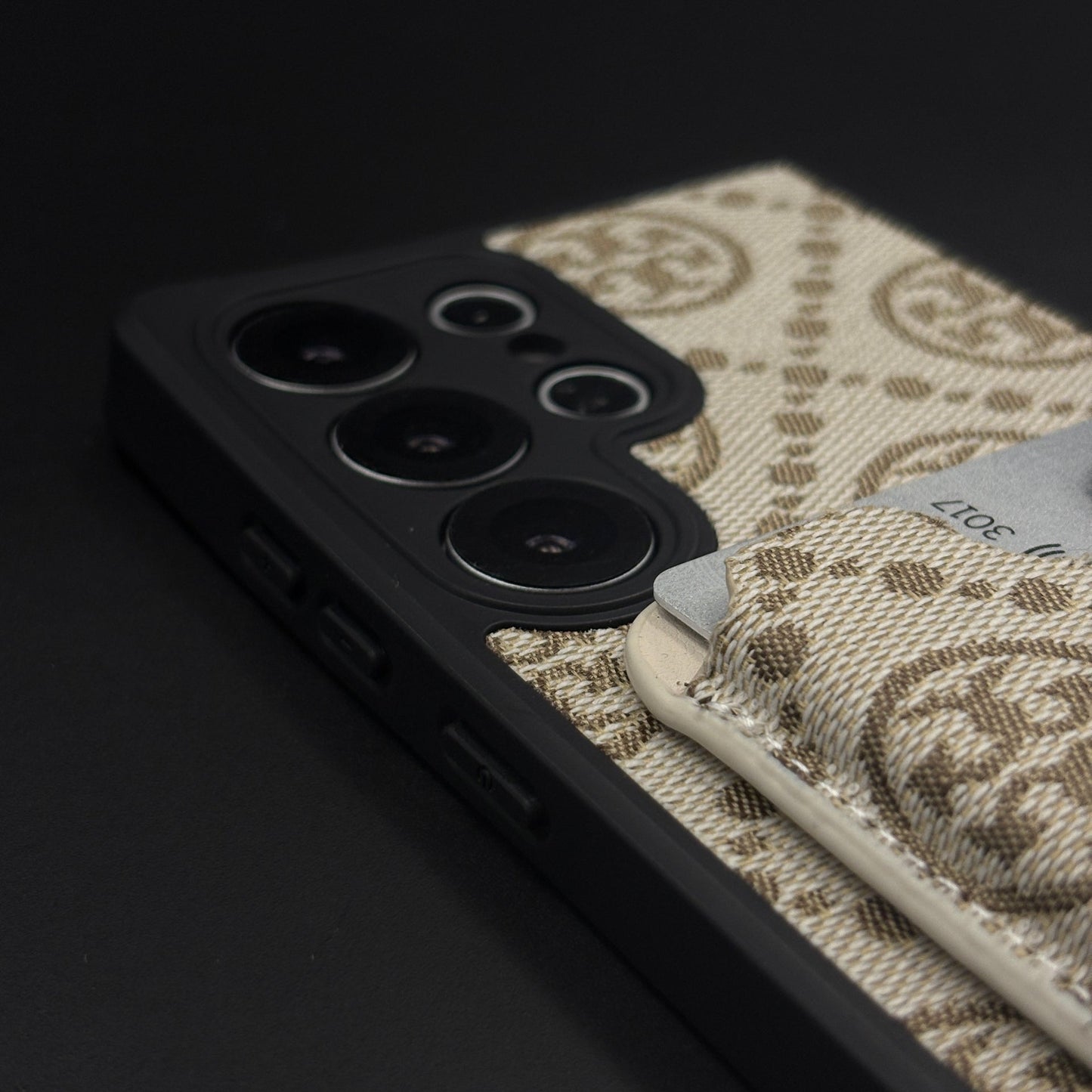 Luxury Brand Monogram TB Cardholder Case for Samsung Galaxy S25 Ultra