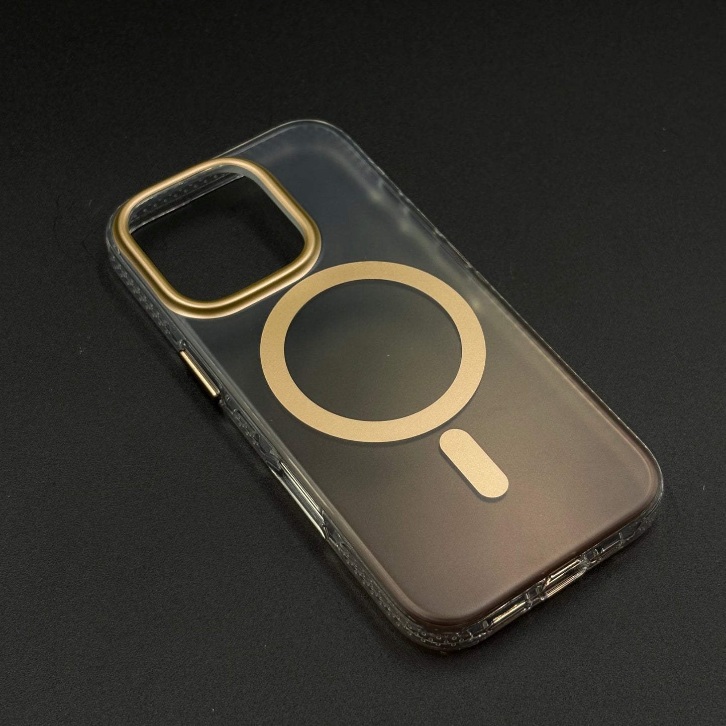 Non-Yellowing Dual-Tone Matte MagSafe Case for iPhone | Soft Finish | Magnetic Ring Support