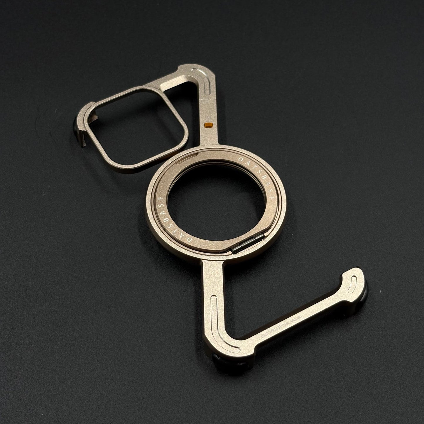 Z-Shape Aluminum Metal Rotating Stand Case for iPhone 16 Series | MagSafe Compatible | Industrial Luxe Design