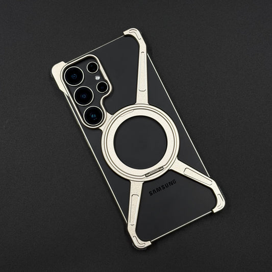Star Ring Metal Phone Case for Samsung Galaxy S25 Ultra | 360° Rotatable MagSafe with Stand | Shockproof Protection