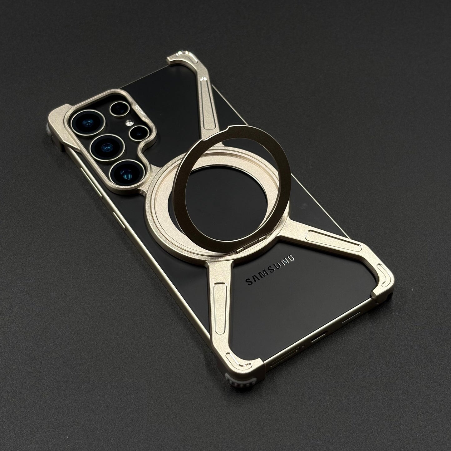Star Ring Metal Phone Case for Samsung Galaxy S25 Ultra | 360° Rotatable MagSafe with Stand | Shockproof Protection