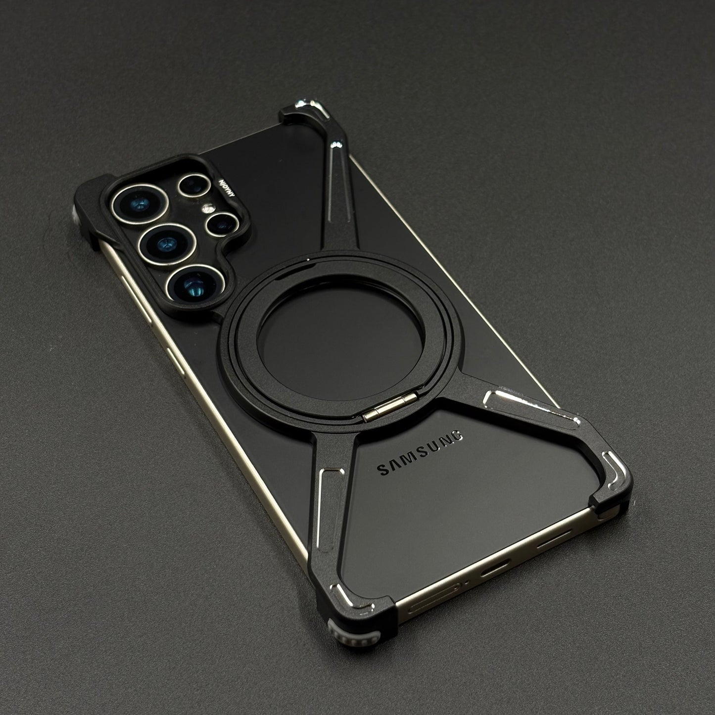 Star Ring Metal Phone Case for Samsung Galaxy S25 Ultra | 360° Rotatable MagSafe with Stand | Shockproof Protection
