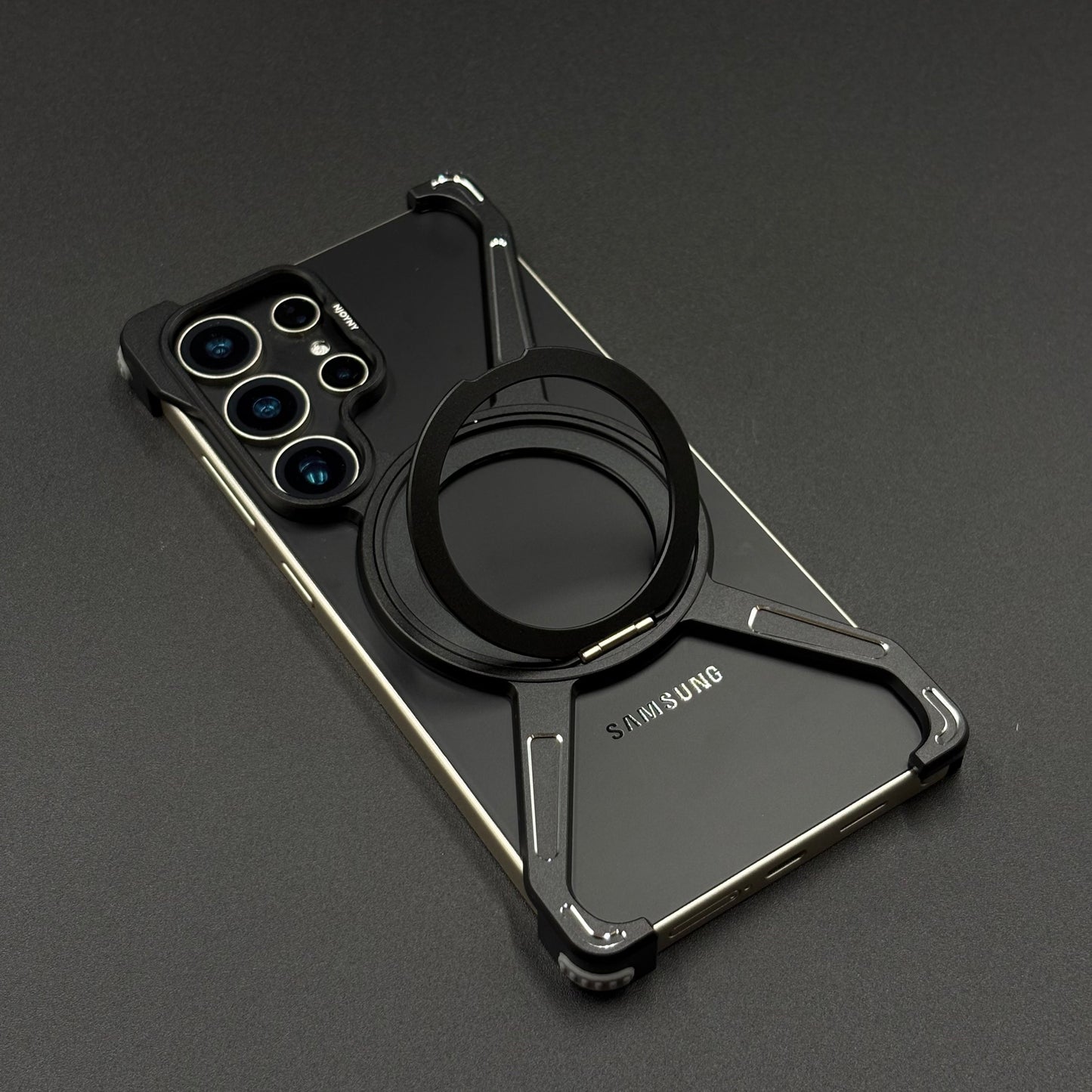 Star Ring Metal Phone Case for Samsung Galaxy S25 Ultra | 360° Rotatable MagSafe with Stand | Shockproof Protection