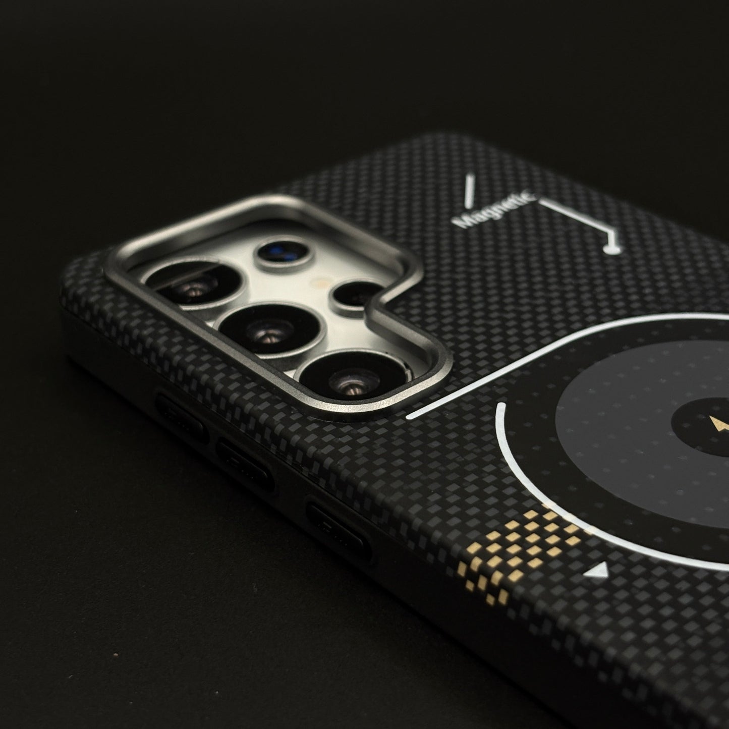 2-in-1 Detachable Magnetic Tech Circuit Case for Samsung Galaxy S25 Ultra | Transparent Shell & Design Plate