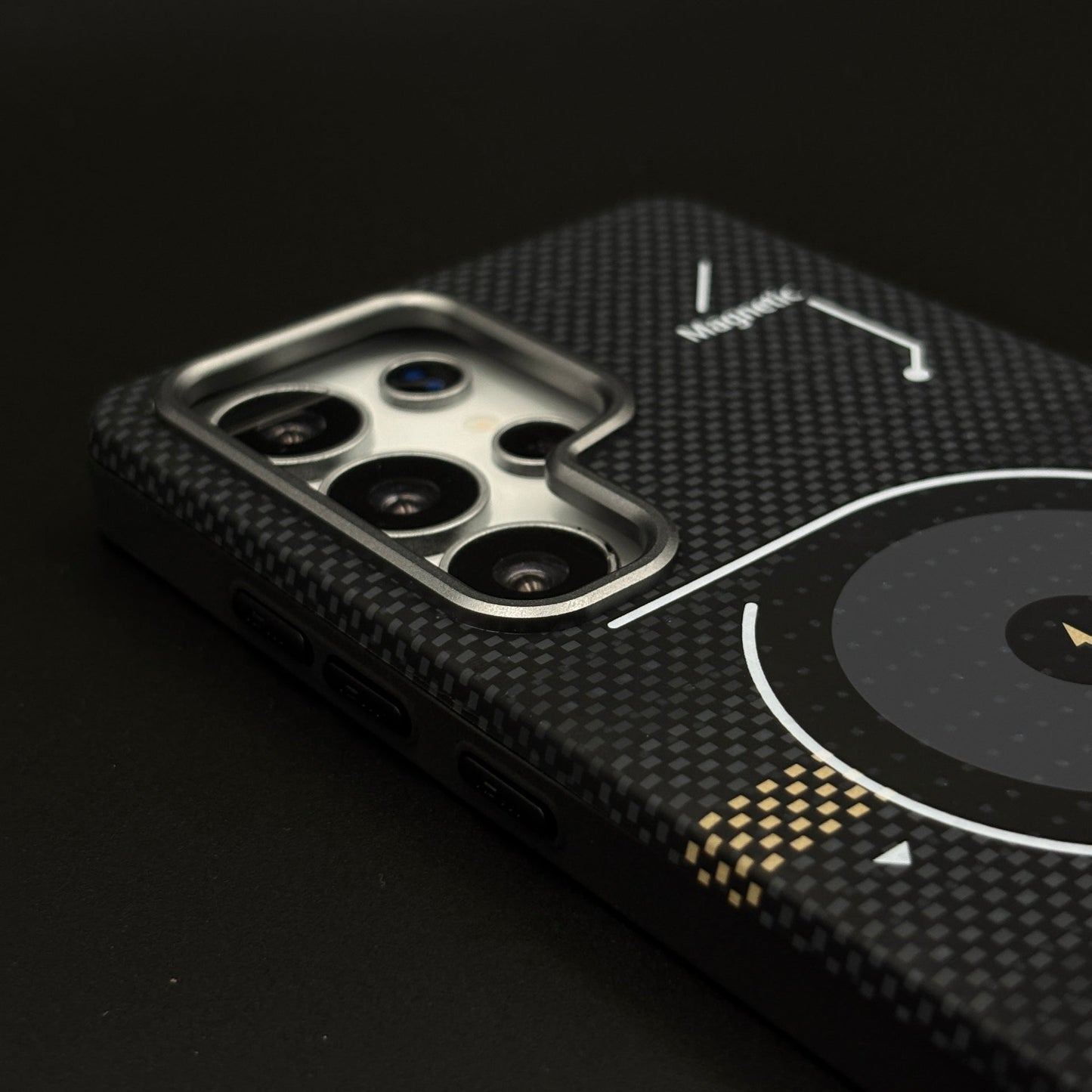 2-in-1 Detachable Magnetic Tech Circuit Case for Samsung Galaxy S24 Ultra | Transparent Shell & Design Plate