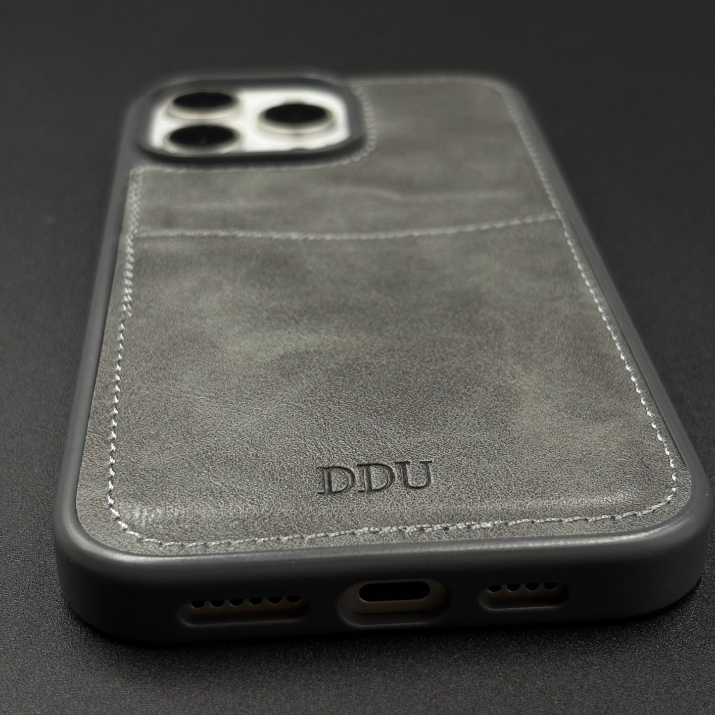 Premium PU Leather Stitch Phone Case for iPhone Series | Slim Fit Case with a Wallet/Card Holder