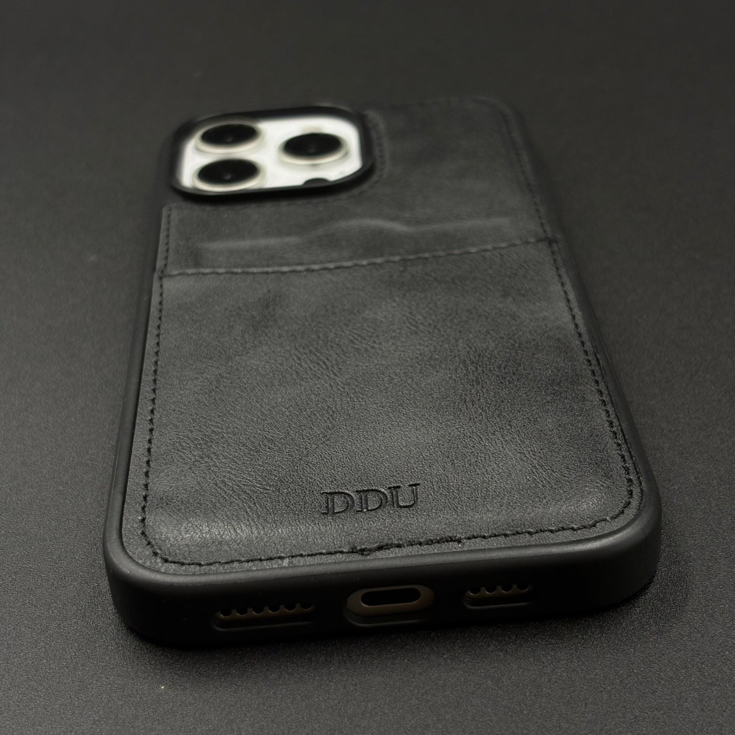 Premium PU Leather Stitch Phone Case for iPhone Series | Slim Fit Case with a Wallet/Card Holder