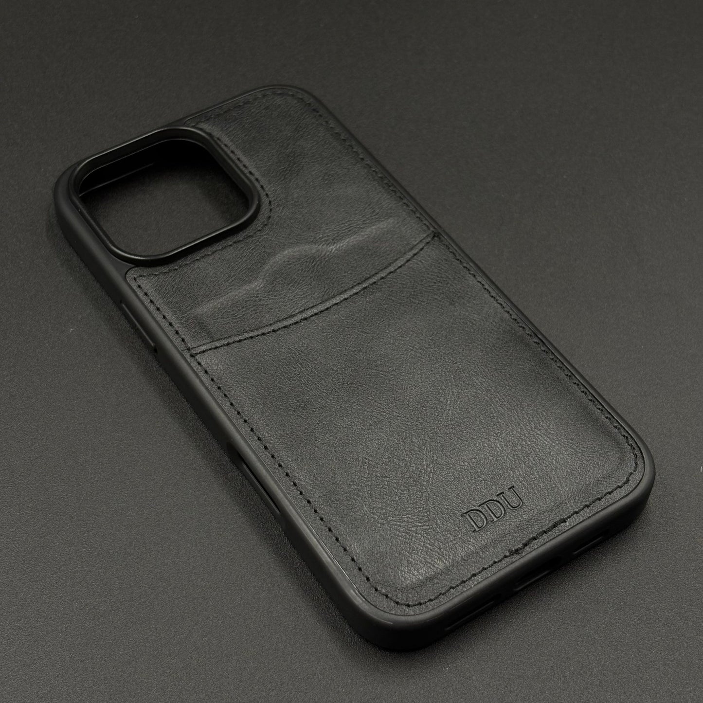 Premium PU Leather Stitch Phone Case for iPhone Series | Slim Fit Case with a Wallet/Card Holder