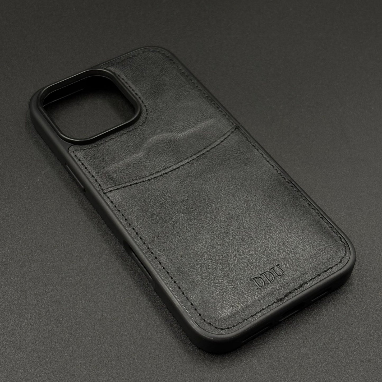 Premium PU Leather Stitch Phone Case for iPhone Series | Slim Fit Case with a Wallet/Card Holder