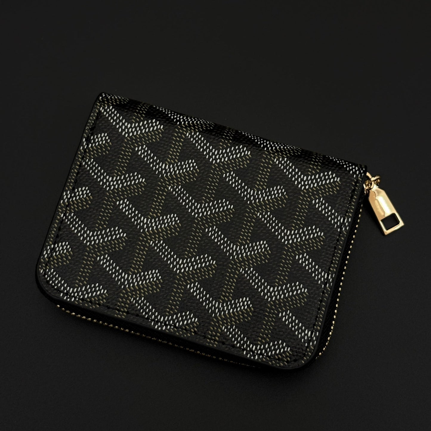 Luxury Brand EGY Compact Zip Card Holder Wallet with Box