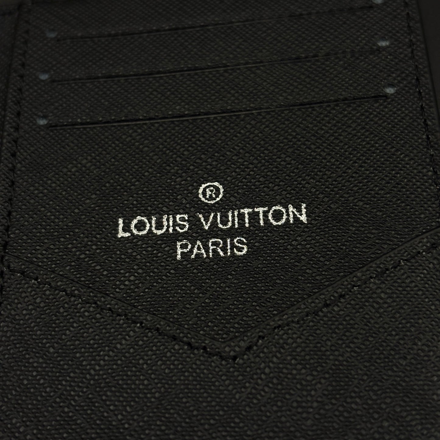 Luxury Fashion Brand Monogram 2-Sided Card Holder Leather Wallet with Box