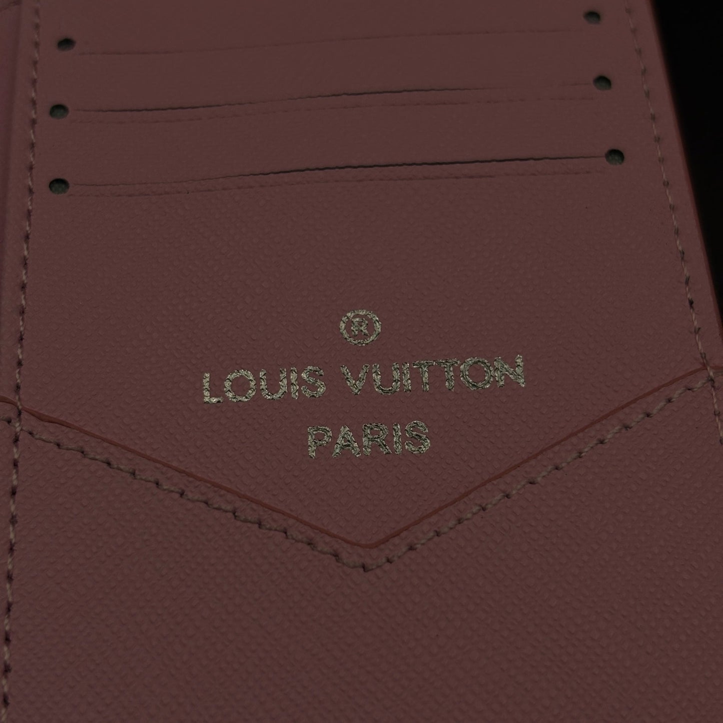 Luxury Fashion Brand Monogram 2-Sided Card Holder Leather Wallet with Box