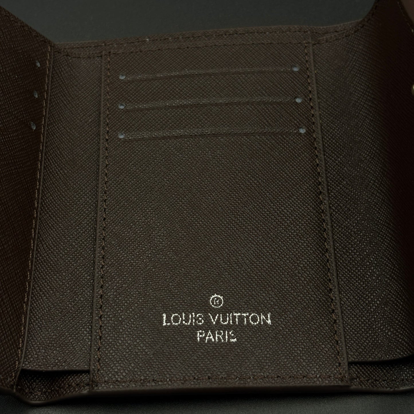 Luxury Fashion Brand Monogram Card Holder Wallet with Flap Closure with Box