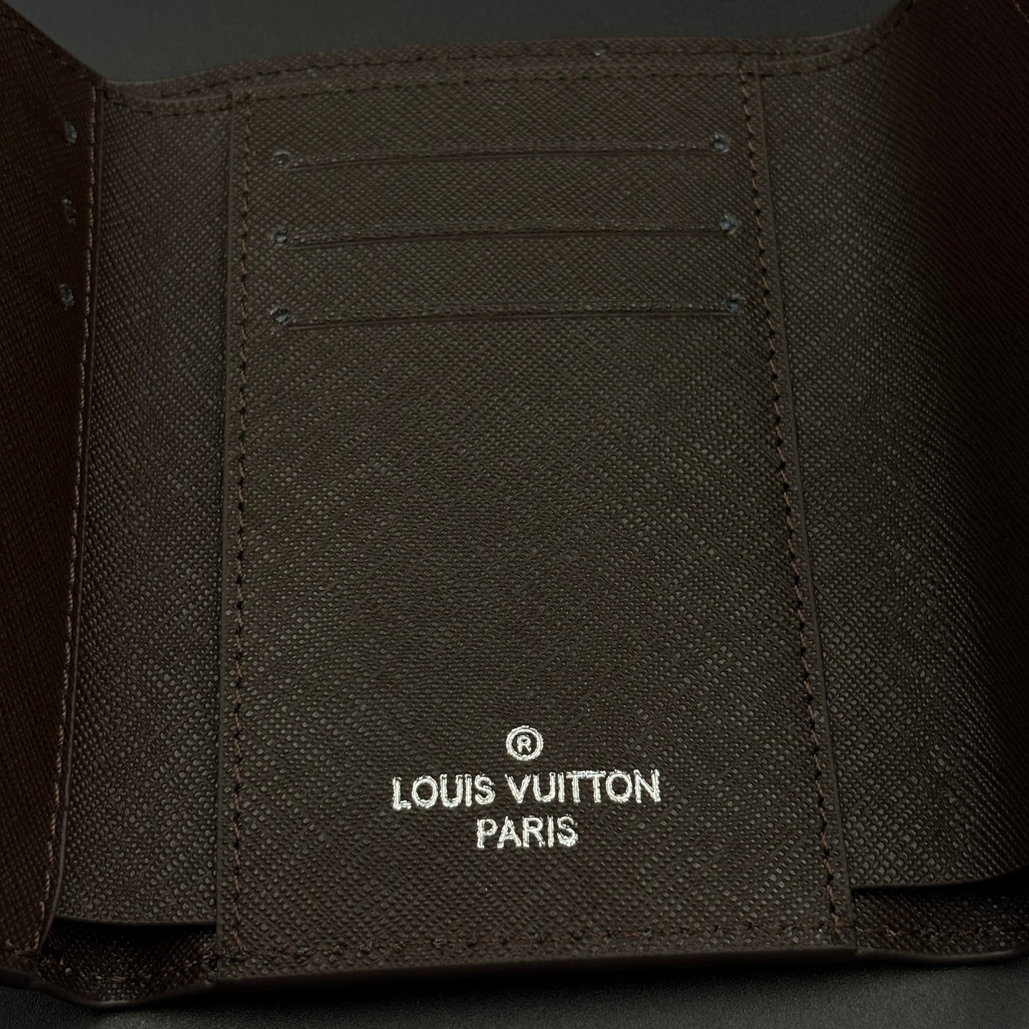 Luxury Fashion Brand Monogram Card Holder Wallet with Flap Closure with Box