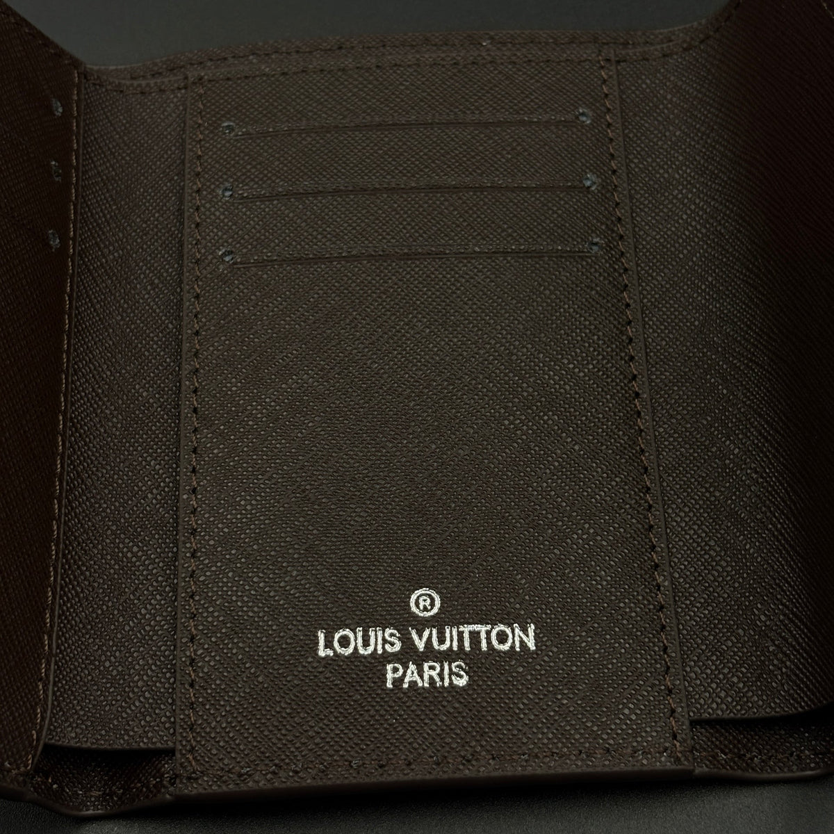 Luxury Fashion Brand Monogram Card Holder Wallet with Flap Closure with Box