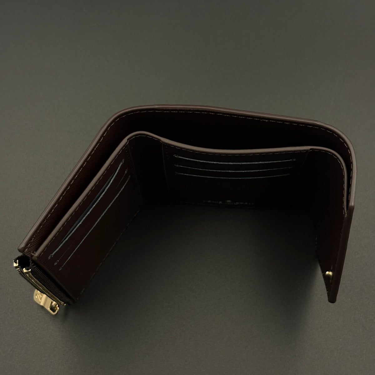 Luxury Fashion Brand Monogram Card Holder Wallet with Flap Closure with Box