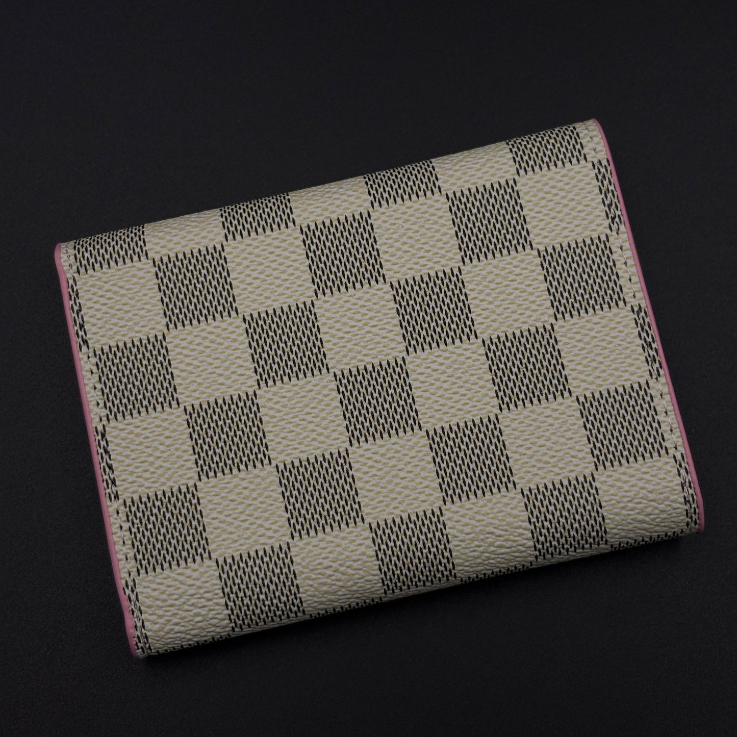 Luxury Fashion Brand Monogram Card Holder Wallet with Flap Closure with Box