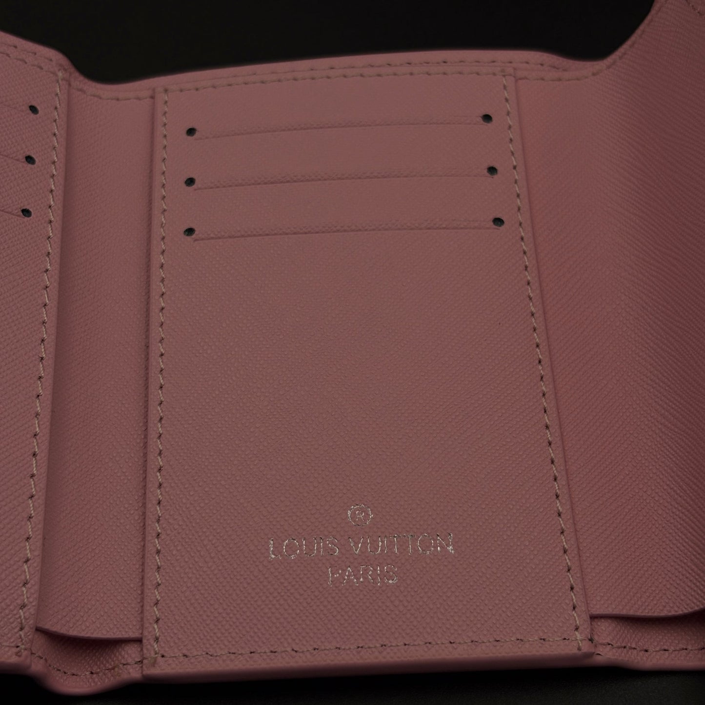 Luxury Fashion Brand Monogram Card Holder Wallet with Flap Closure with Box