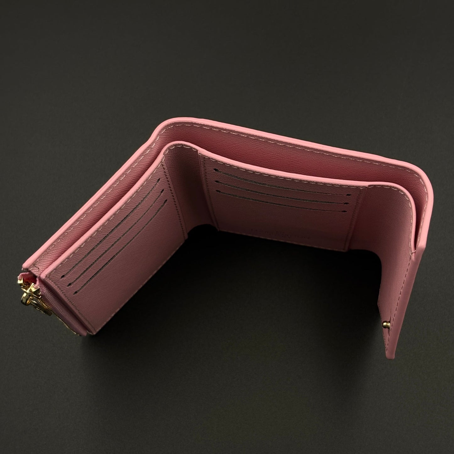Luxury Fashion Brand Monogram Card Holder Wallet with Flap Closure with Box
