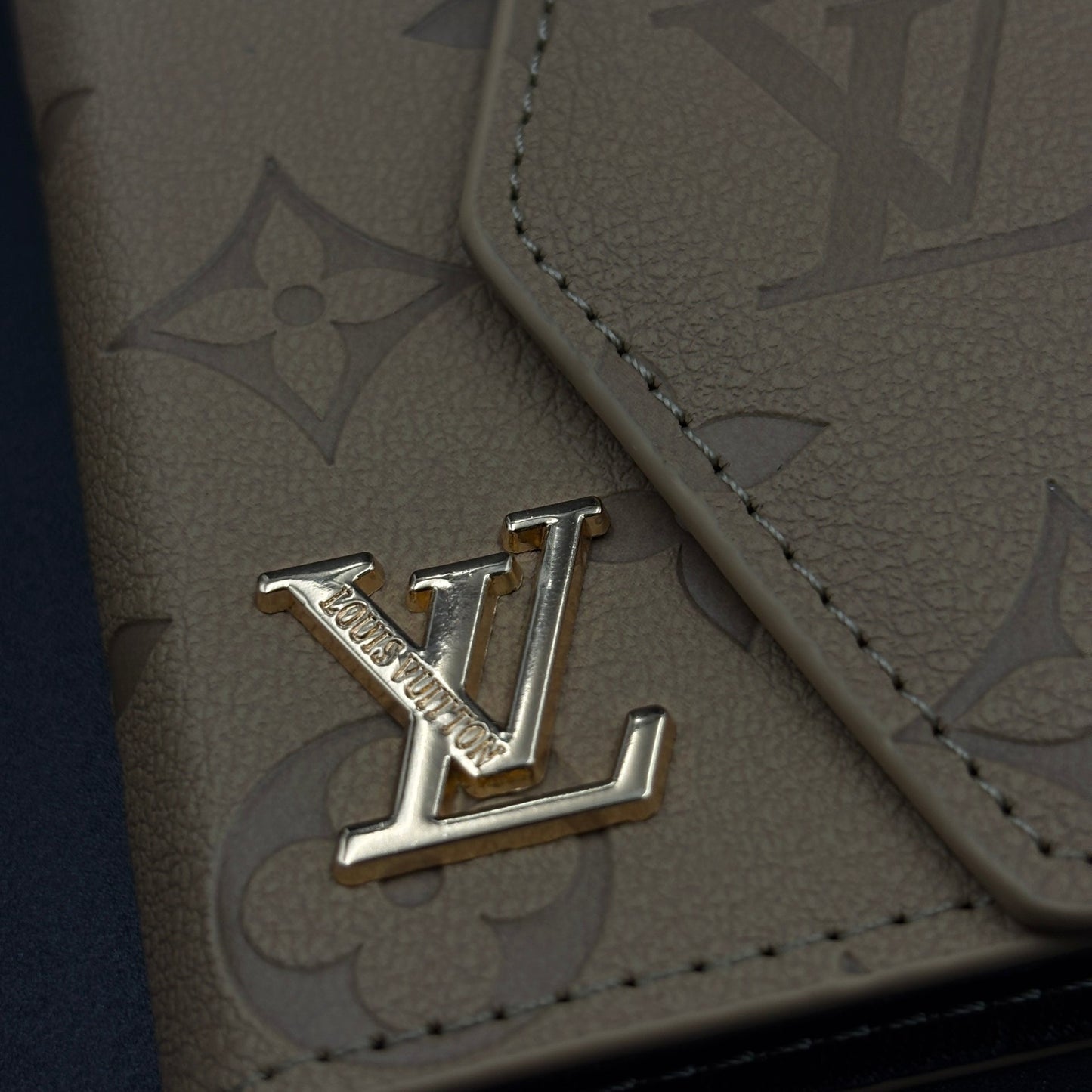 Luxury Fashion Brand Monogram Empreinte Victorine Wallet Card Holder Strap with Box