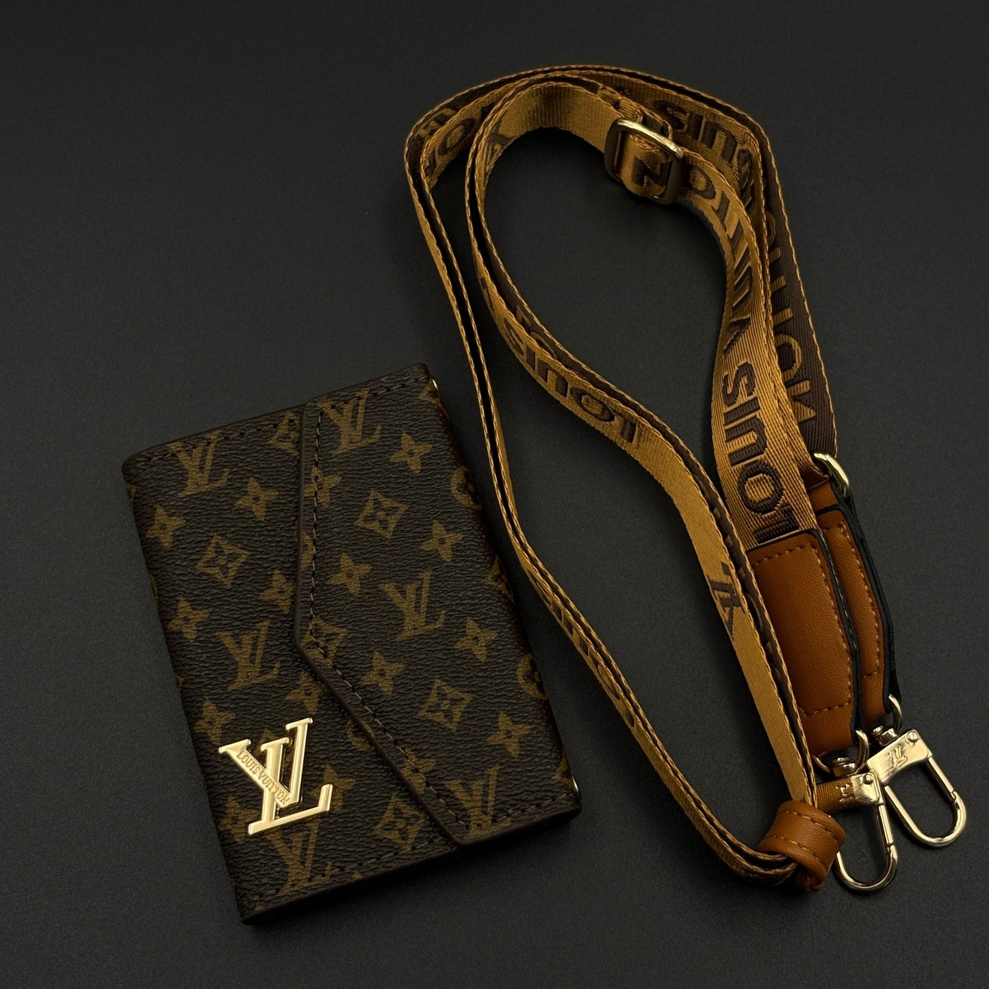 Luxury Fashion Brand Pattern Monogram Empreinte Victorine Wallet Card Holder Strap with Box