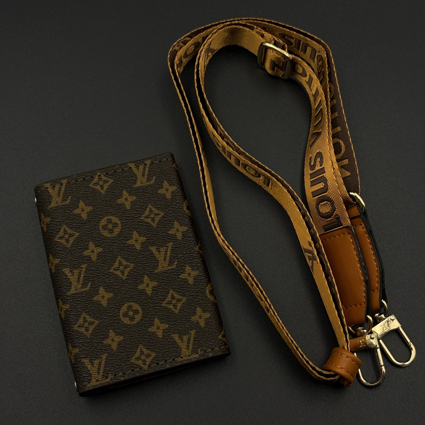 Luxury Fashion Brand Pattern Monogram Empreinte Victorine Wallet Card Holder Strap with Box