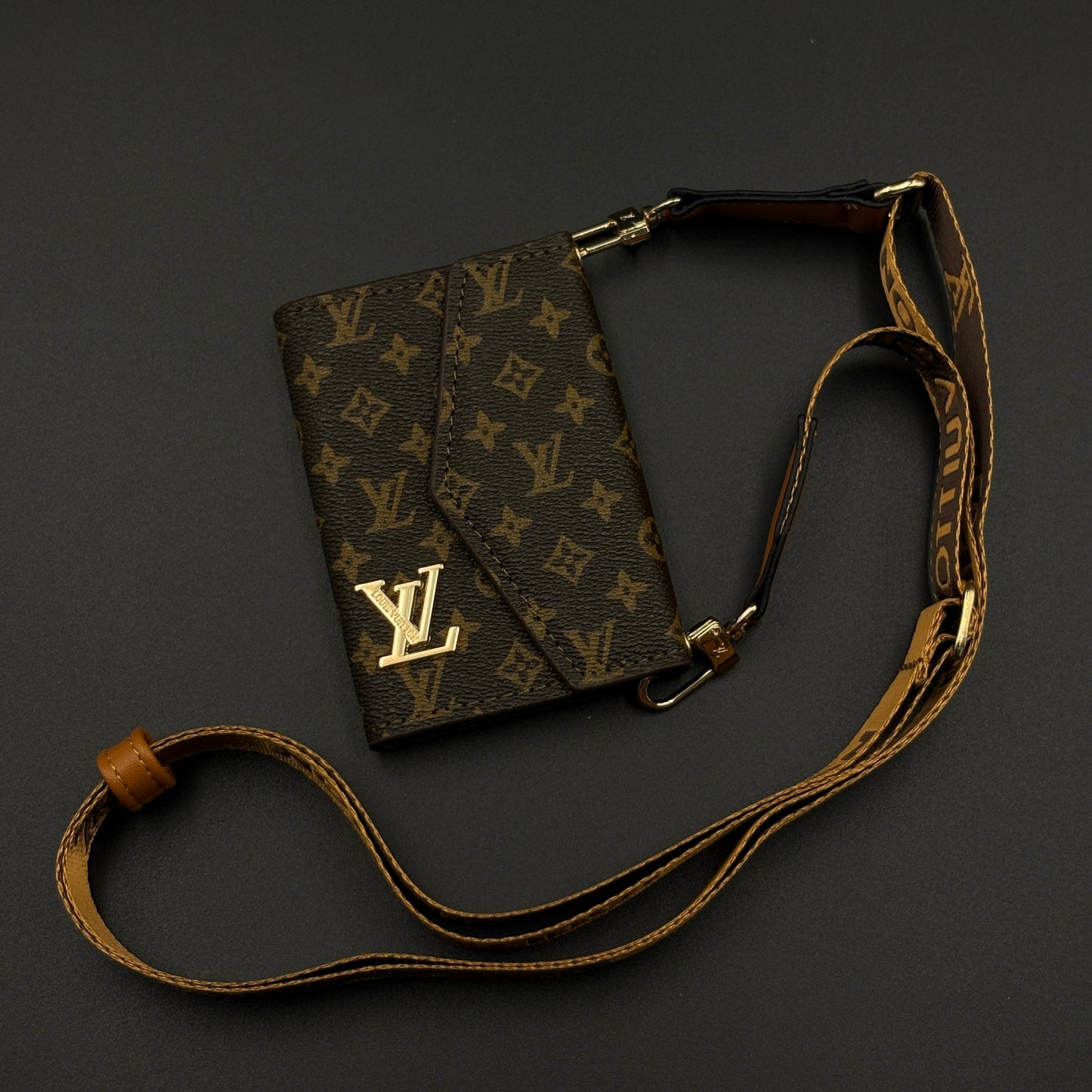 Luxury Fashion Brand Pattern Monogram Empreinte Victorine Wallet Card Holder Strap with Box