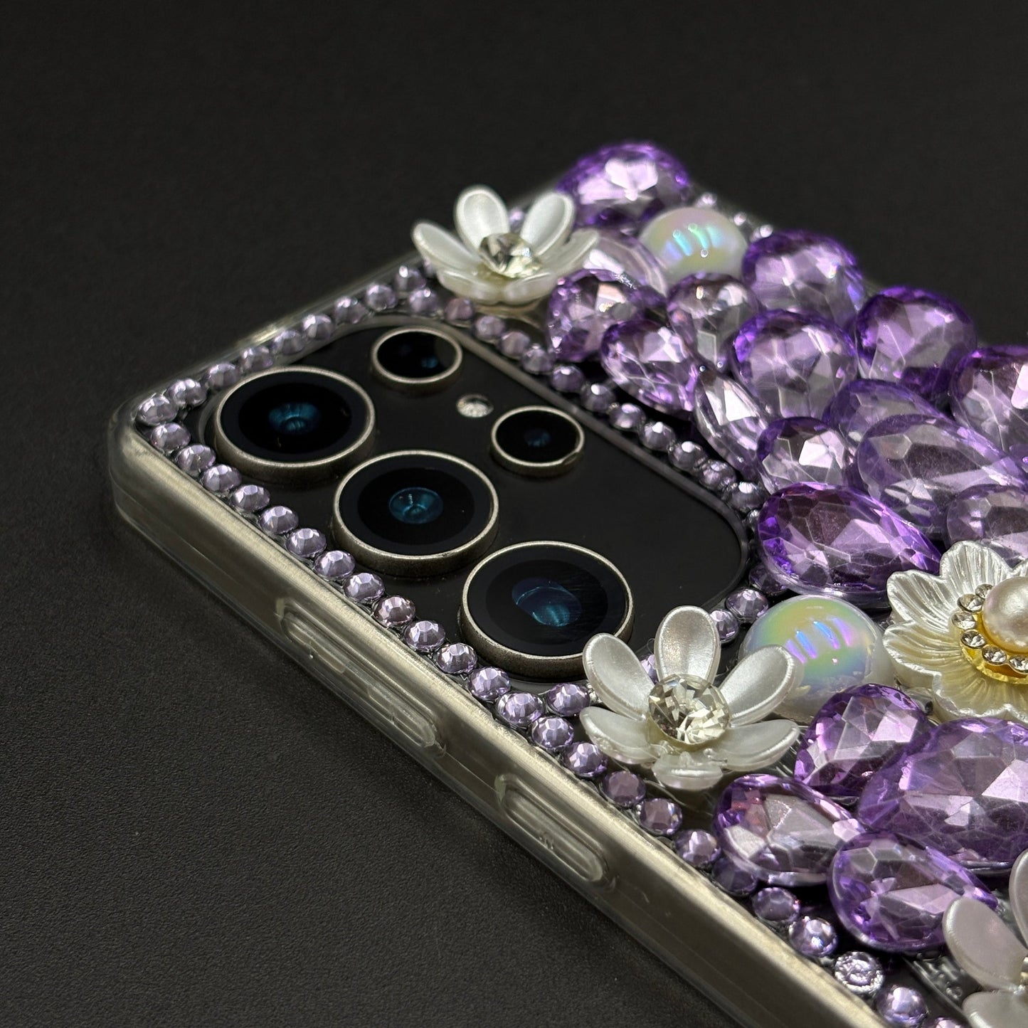Bling Butterfly & Flower Phone Case for Samsung Galaxy S25 Ultra | Luxury Rhinestone Crystal
