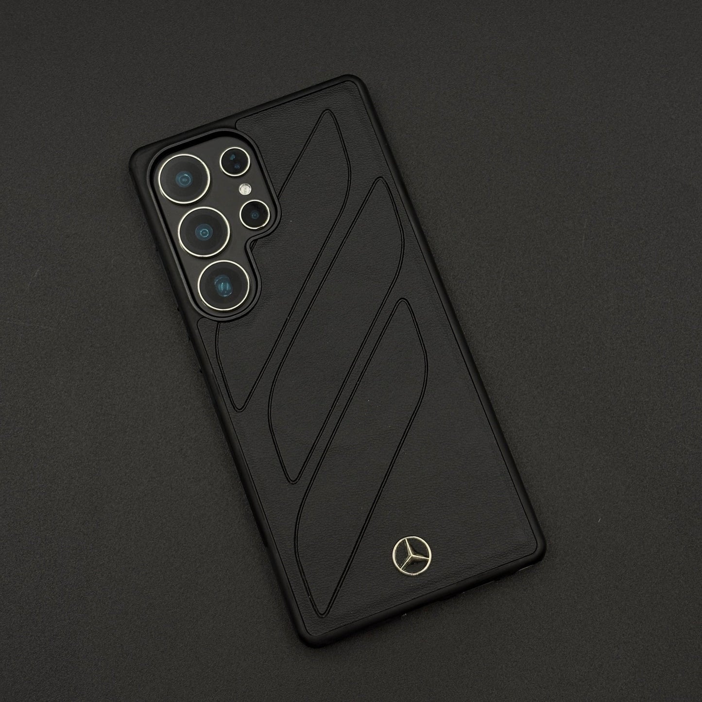 Merc Edition Phone Case for Samsung Galaxy S25 Ultra | Car-Inspired Design | PU Leather | Embossed Logo