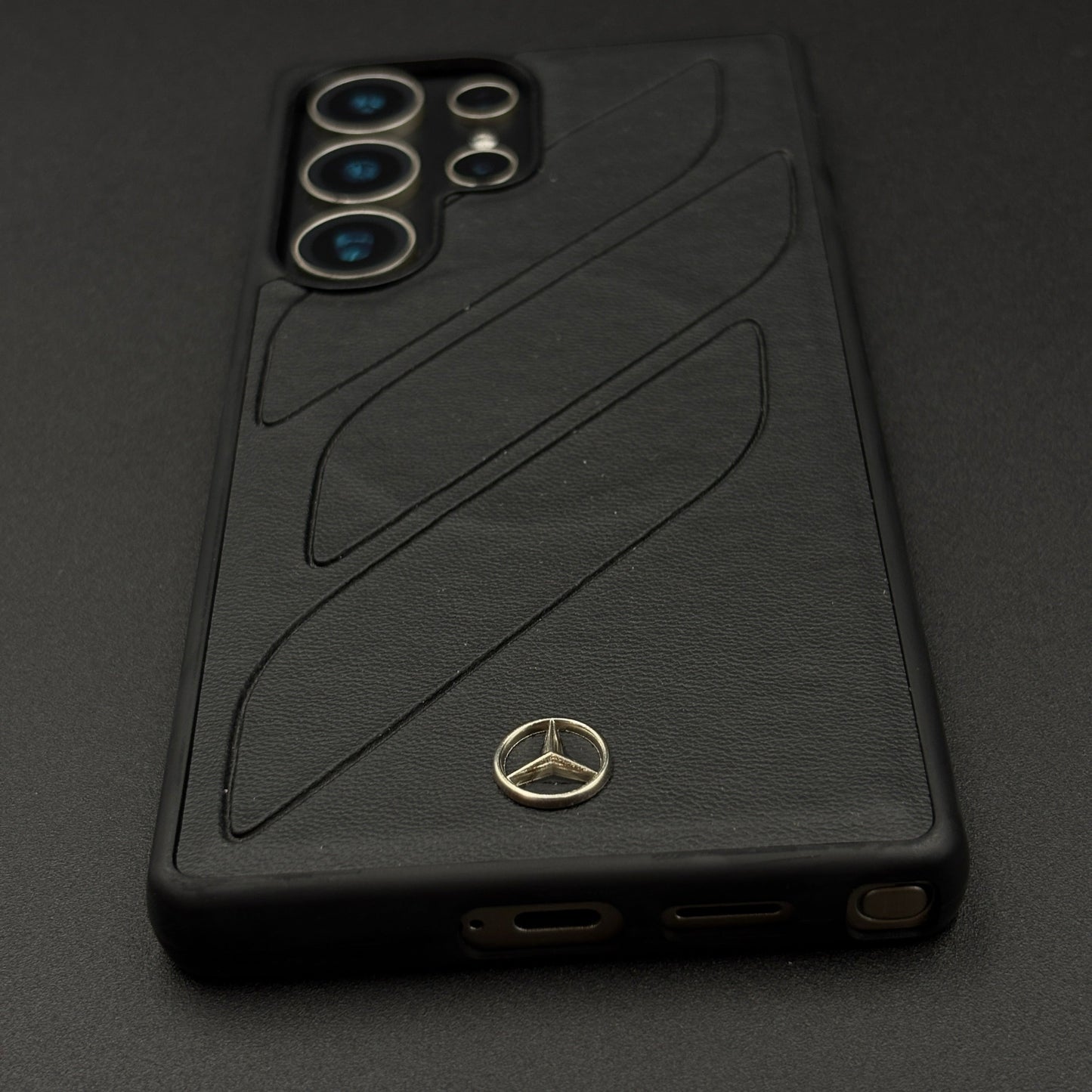 Merc Edition Phone Case for Samsung Galaxy S25 Ultra | Car-Inspired Design | PU Leather | Embossed Logo