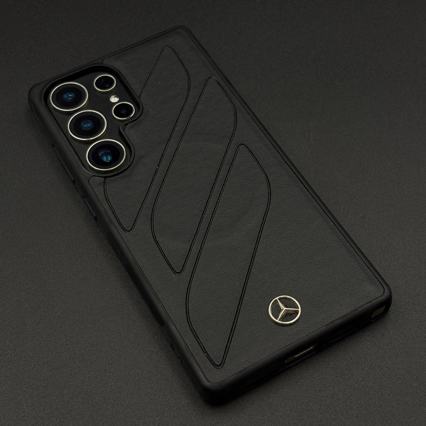 Merc Edition Phone Case for Samsung Galaxy S25 Ultra | Car-Inspired Design | PU Leather | Embossed Logo