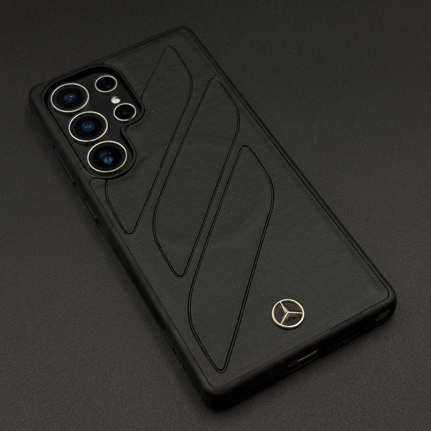 Merc Edition Phone Case for Samsung Galaxy S25 Ultra | Car-Inspired Design | PU Leather | Embossed Logo