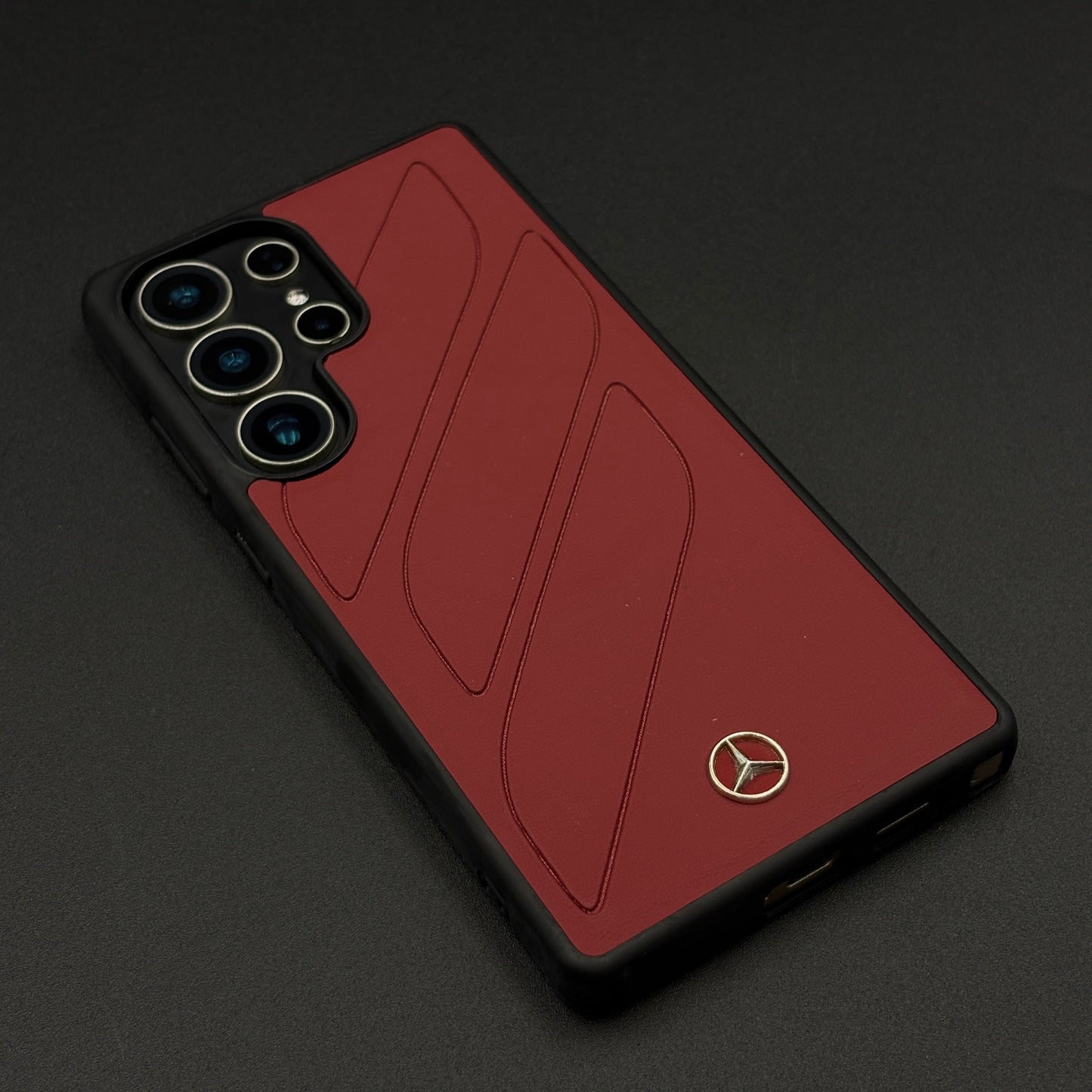 Merc Edition Phone Case for Samsung Galaxy S25 Ultra | Car-Inspired Design | PU Leather | Embossed Logo
