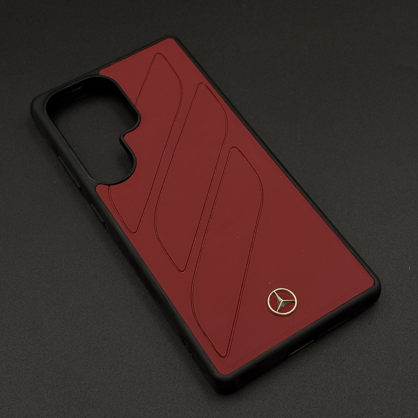 Merc Edition Phone Case for Samsung Galaxy S25 Ultra | Car-Inspired Design | PU Leather | Embossed Logo