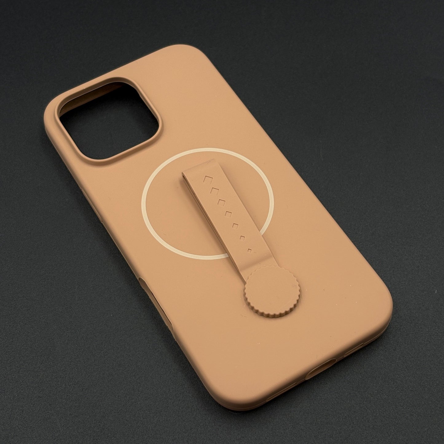 Liquid Silicone Wristband Case for iPhone | Silk Feel Touch Grip | Built-In Strap | MagSafe Compatible
