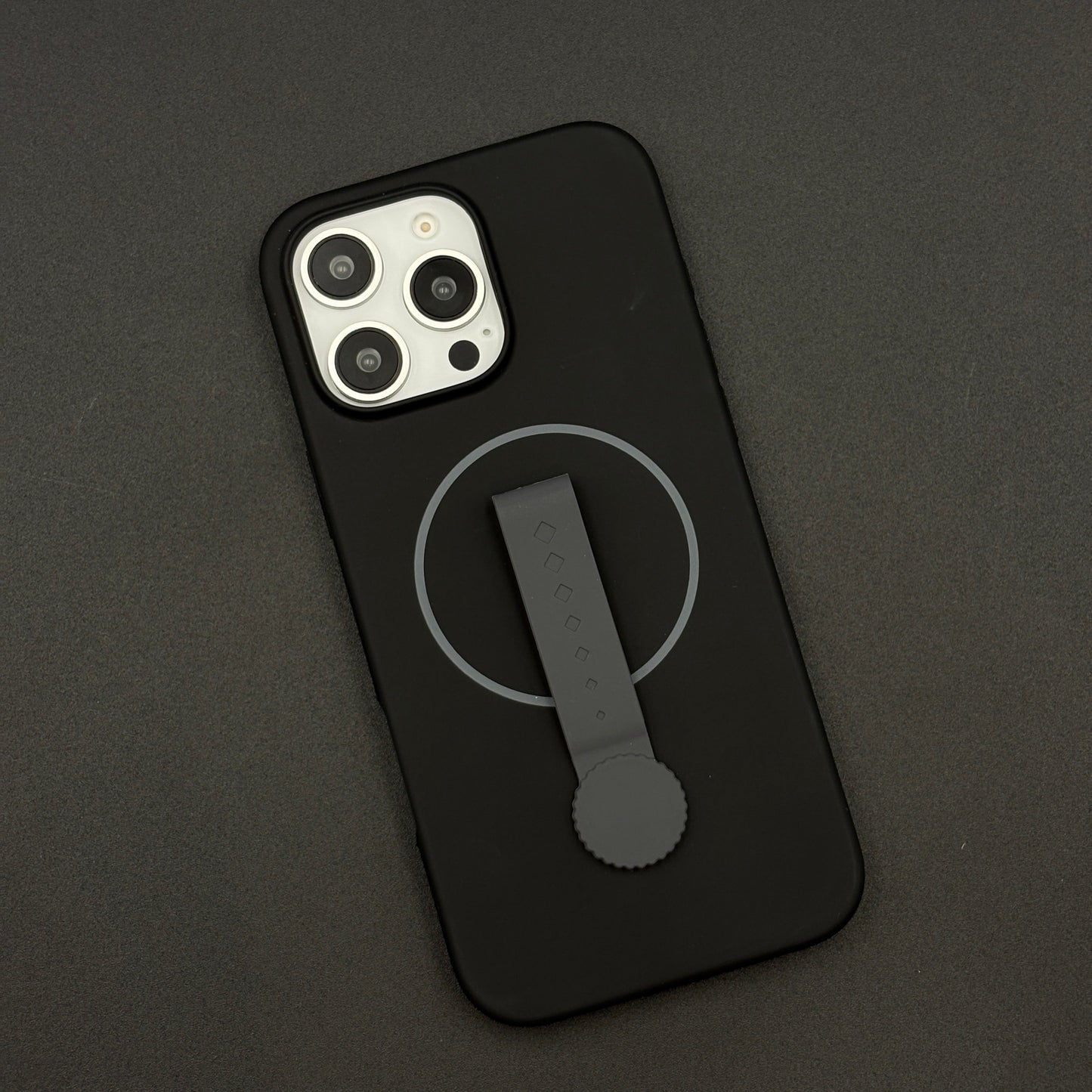 Liquid Silicone Wristband Case for iPhone | Silk Feel Touch Grip | Built-In Strap | MagSafe Compatible