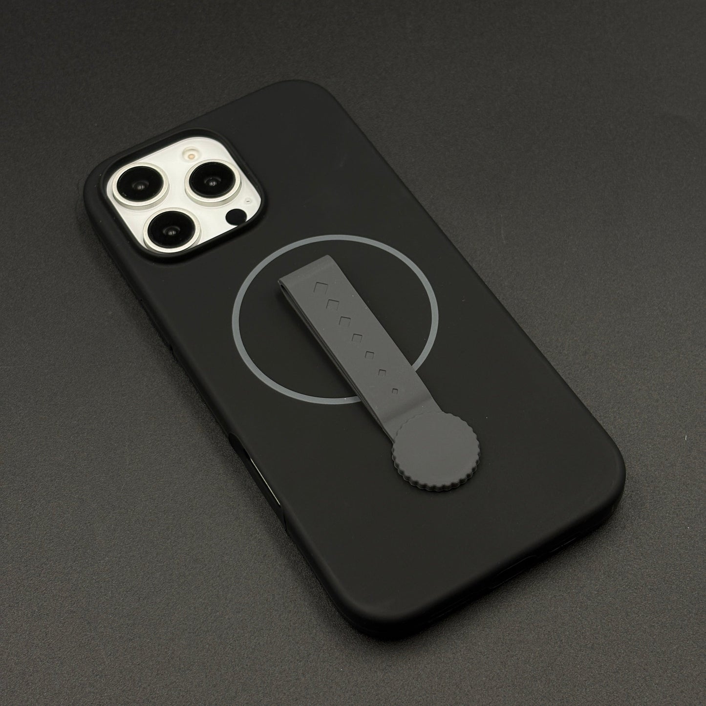 Liquid Silicone Wristband Case for iPhone | Silk Feel Touch Grip | Built-In Strap | MagSafe Compatible