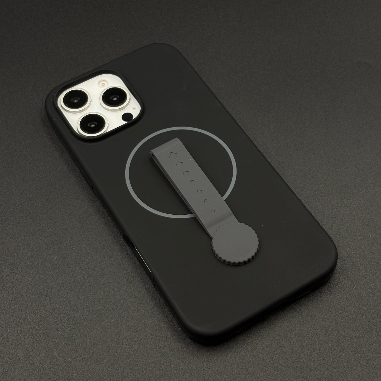 Liquid Silicone Wristband Case for iPhone | Silk Feel Touch Grip | Built-In Strap | MagSafe Compatible
